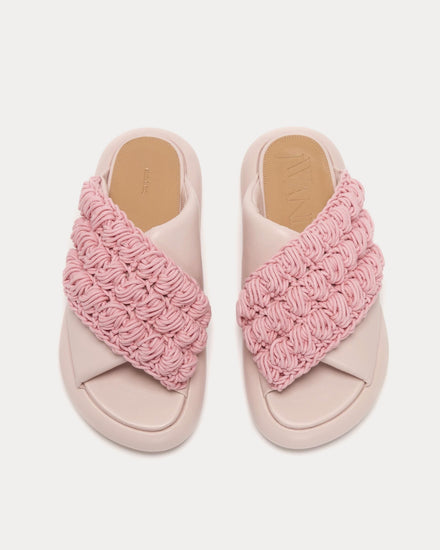 JW Anderson Popcorn Twist Platform Pink Sandals - 2