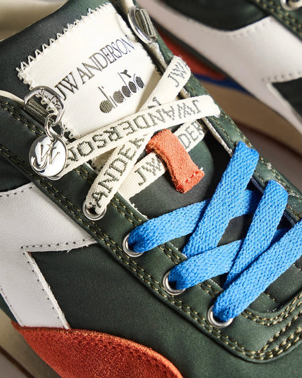 JW Anderson x Diadora Equipe Green Night Low Top Sneakers - 5