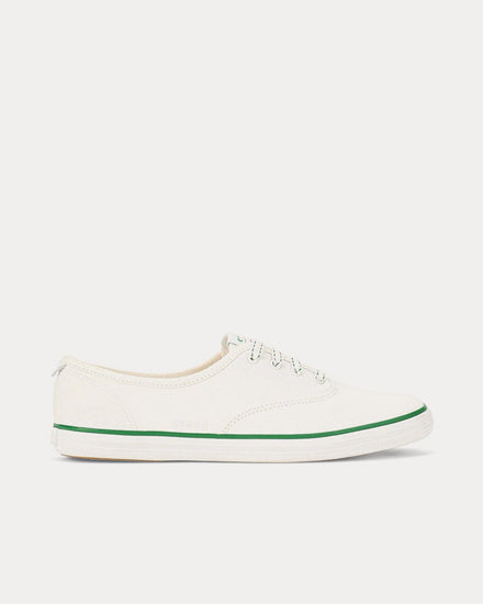 Keds x Staud Champion Canvas White / Green Low Top Sneakers - 1