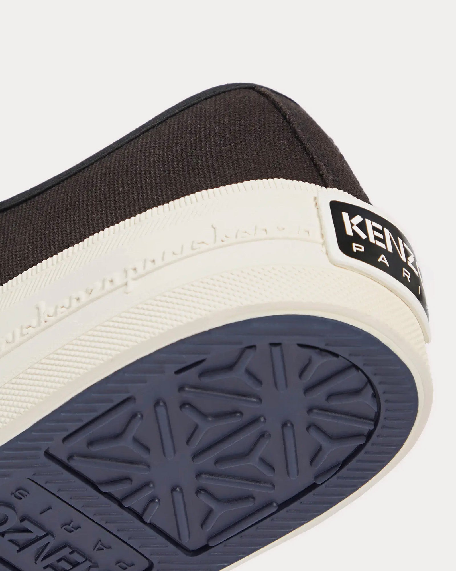 Kenzo - Kenzo Foxy Embroidered Canvas Black Low Top Sneakers