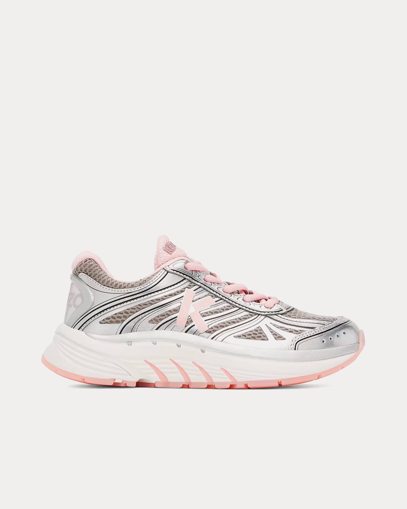 Kenzo - Pace Tech Runner Faded Pink Low Top Sneakers