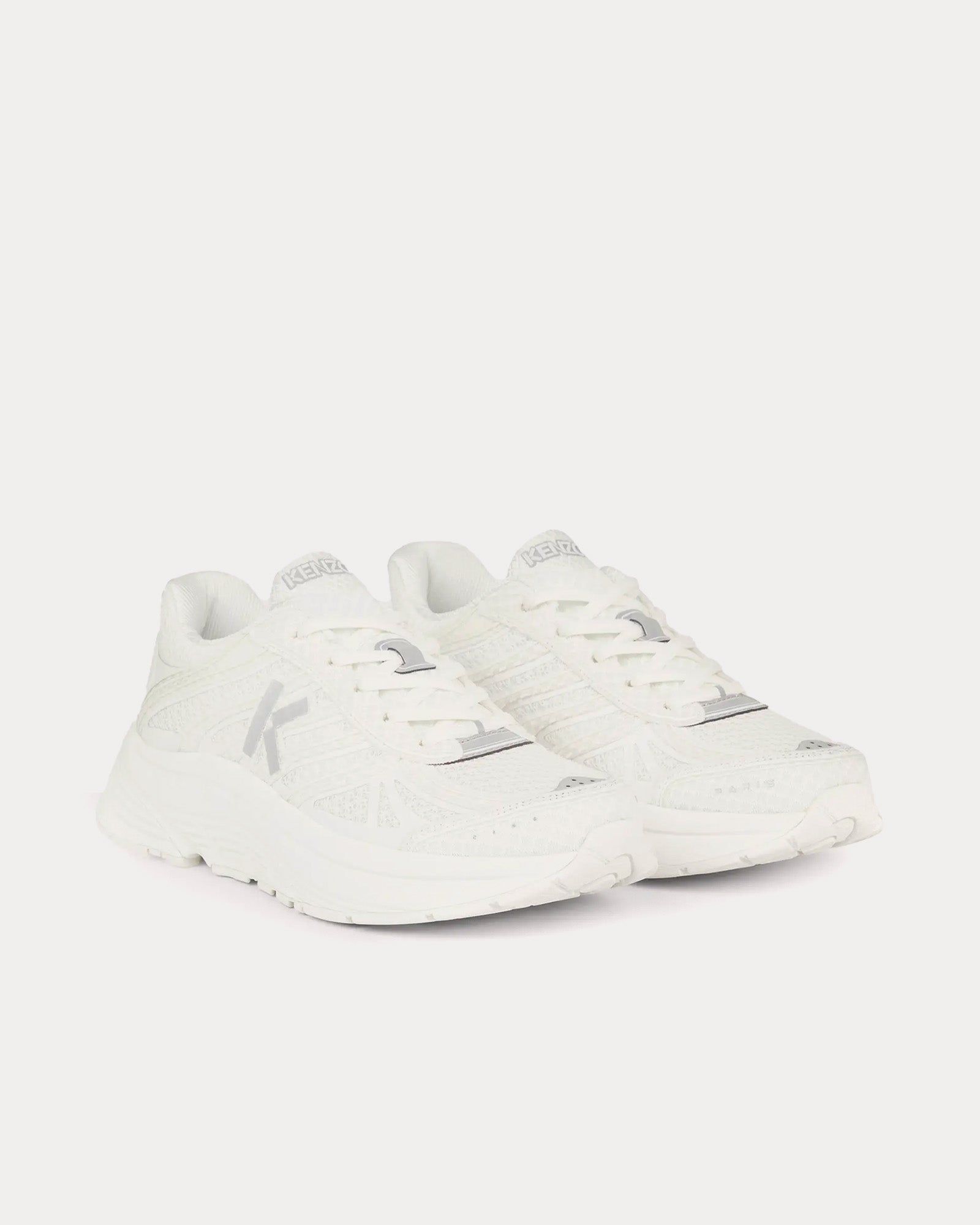 Kenzo - Pace Tech Runner White Low Top Sneakers