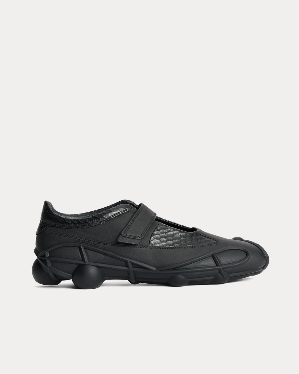 Ecco.kollective x Kiko Kostadinov Artemis Maryjane Black Slip On Sneakers Sneak in Peace