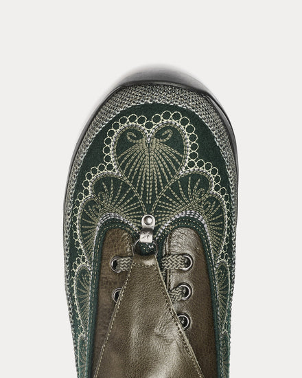 『土日限定価格』 kiko kostadinov CHALICE LACE UP Kiko Kostadinov Men's Chalice Lace-Up Khaki Low Top Sneakers