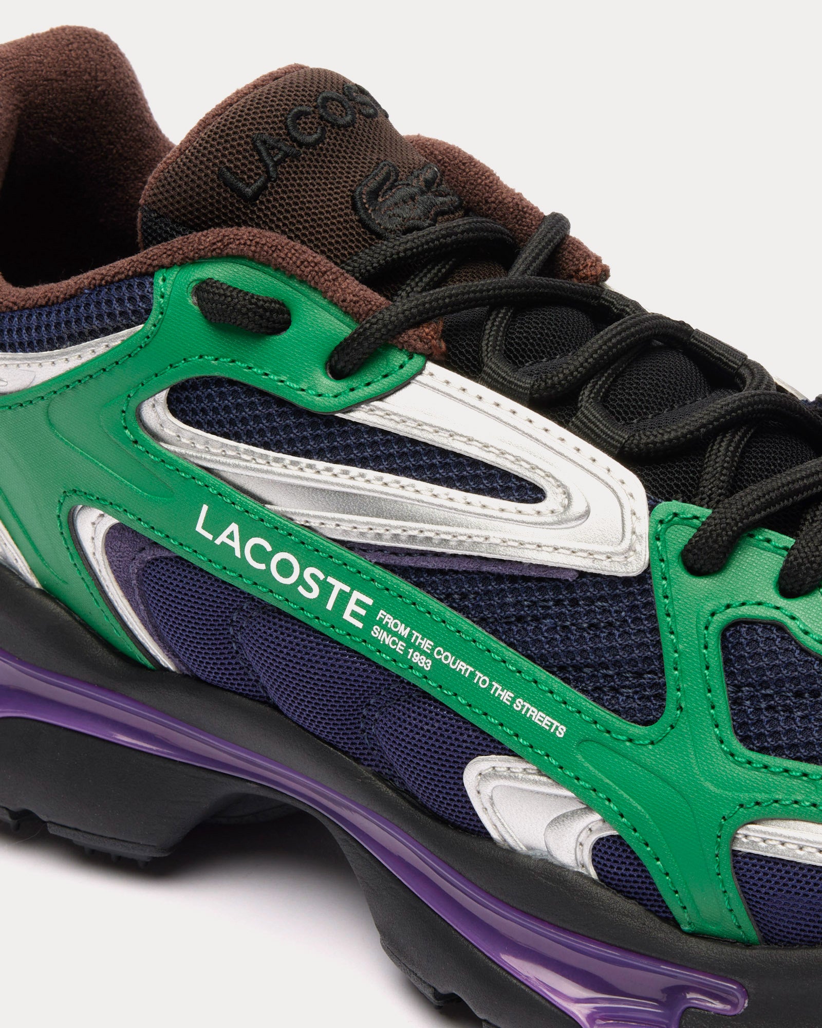 Lacoste - L003 2K24 Navy / Green Low Top Sneakers