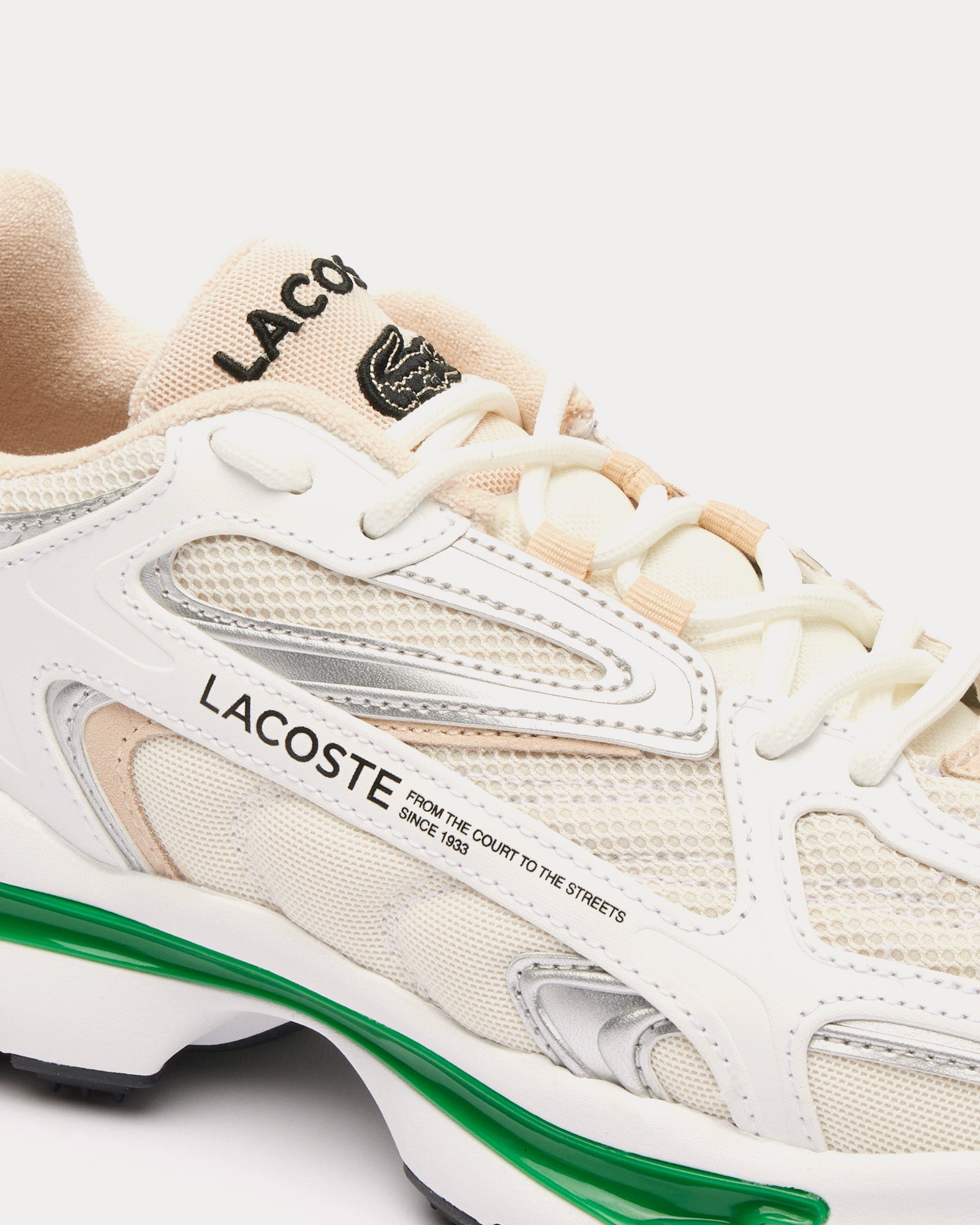 Lacoste - L003 2K24 White / Green Low Top Sneakers