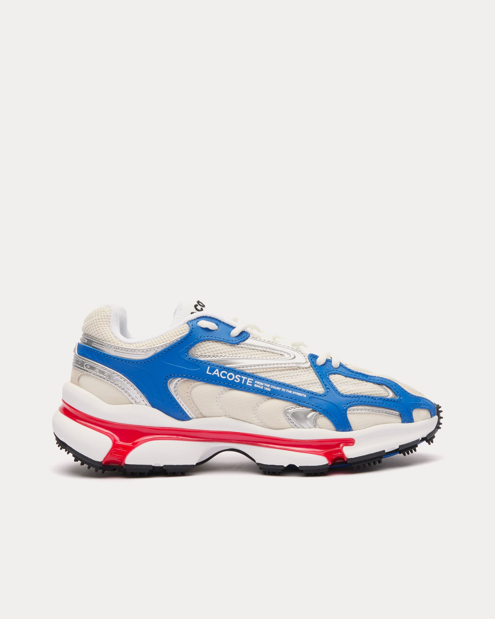 Lacoste - L003 2K24 White / Red / Blue Low Top Sneakers