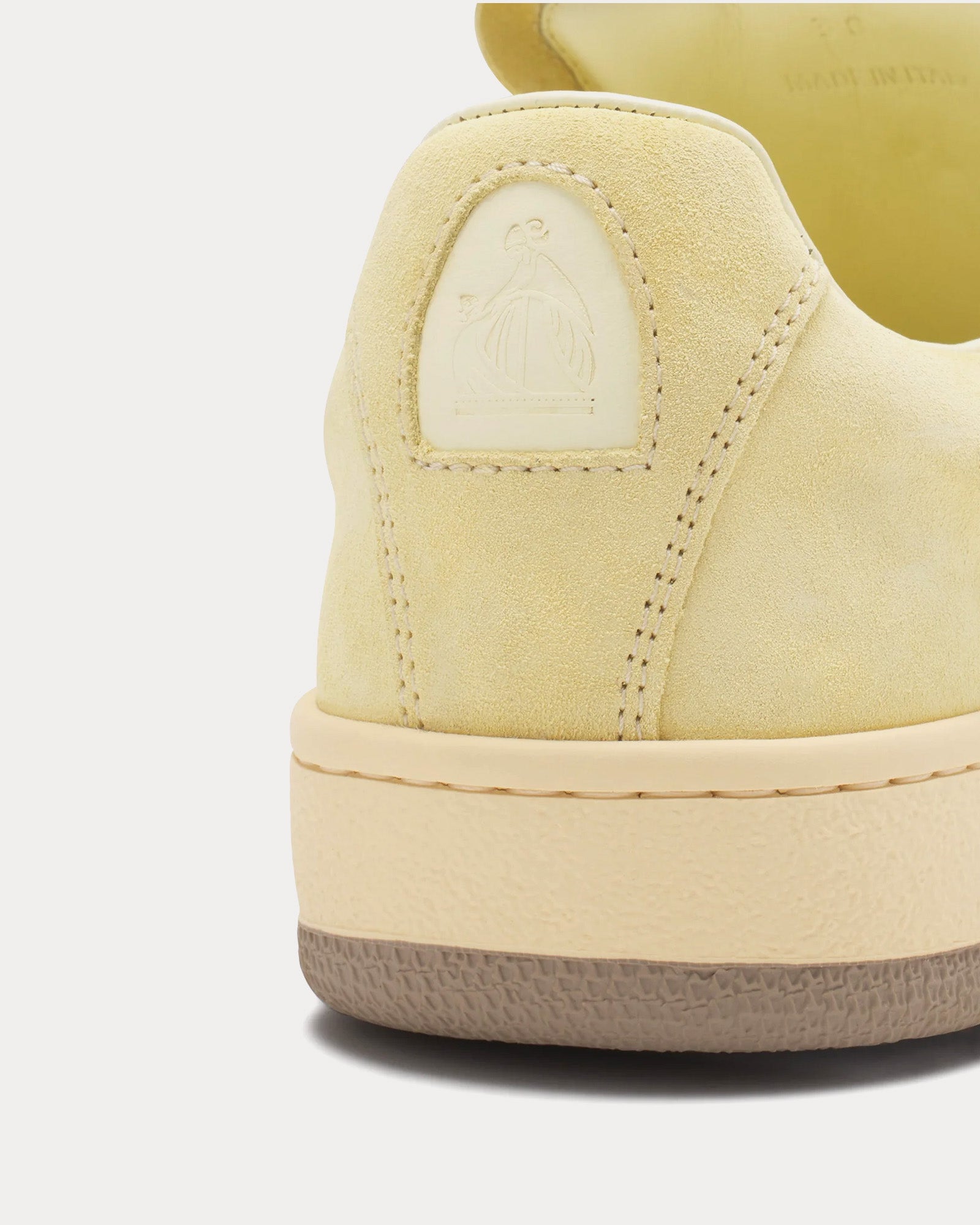 Lanvin - Lite Curb Suede Chamomile Low Top Sneakers