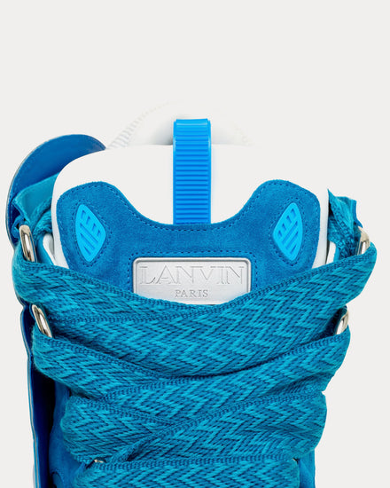 Lanvin Curb Patch Light Blue / Blue Low Top Sneakers - 3