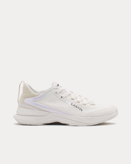 Lanvin L-I Mesh White / White Low Top Sneakers - 1