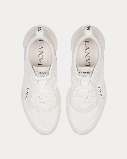 Lanvin L-I Mesh White / White Low Top Sneakers - 2