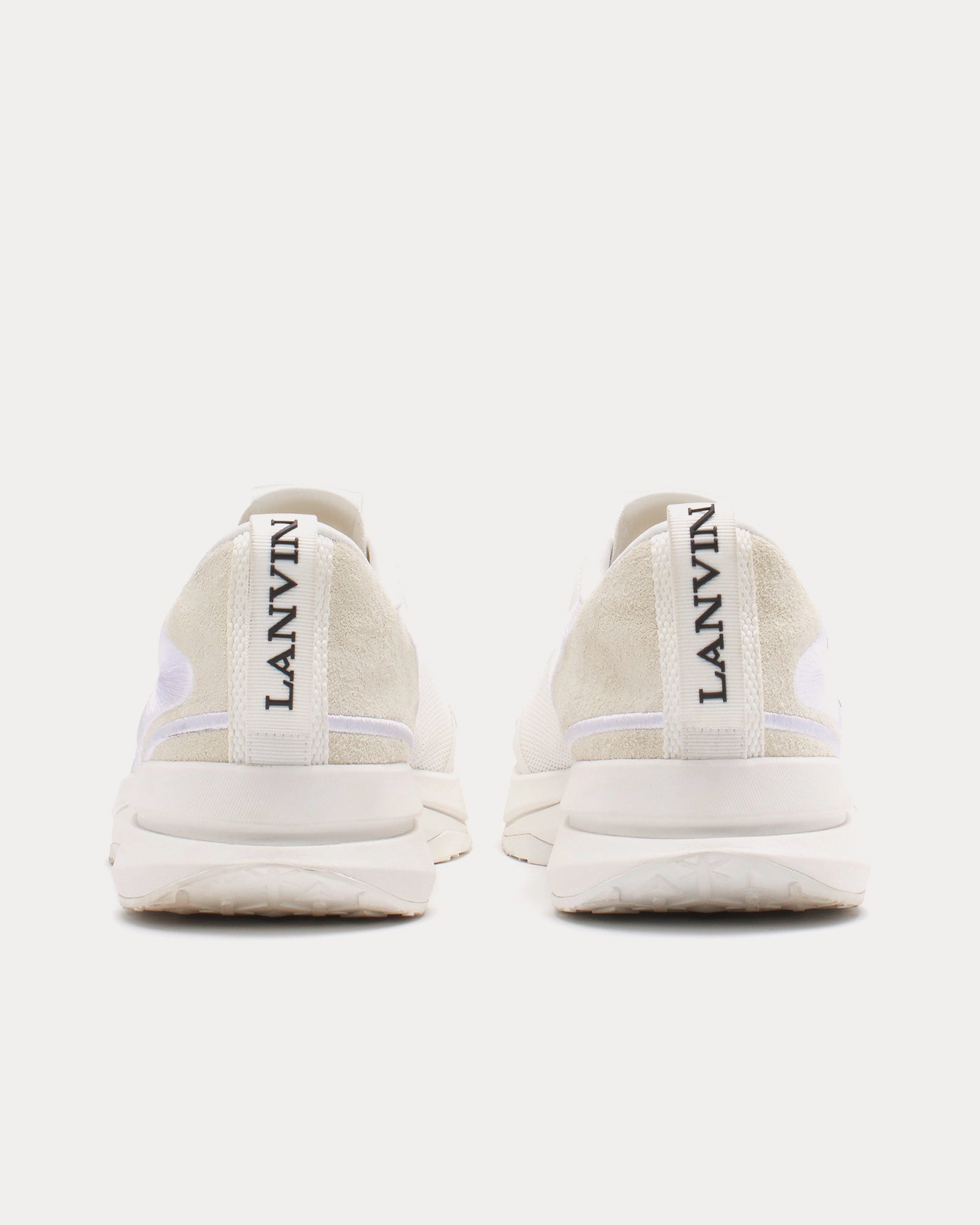 Lanvin - L-I Mesh White / White Low Top Sneakers