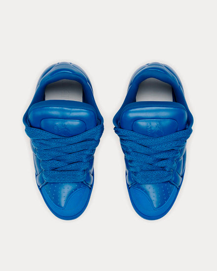 Lanvin Curb XL Leather Blue Low Top Sneakers - 4