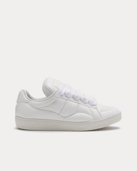 Lanvin Curb XL Leather White / White Low Top Sneakers - 1