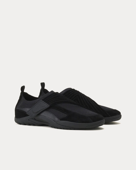 Lanvin LNV1 Knit & Suede Black / Black Slip On Sneakers - 3