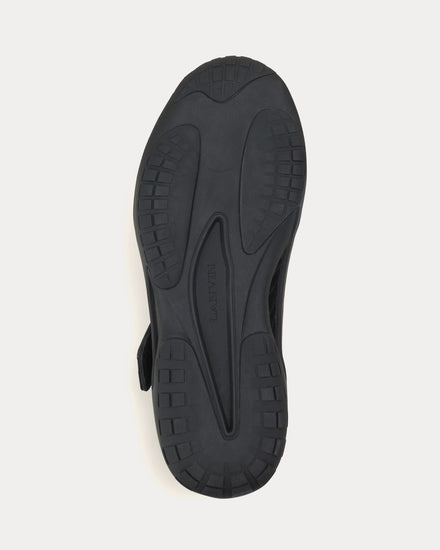Lanvin LNV1 Knit & Suede Black / Black Slip On Sneakers - 5