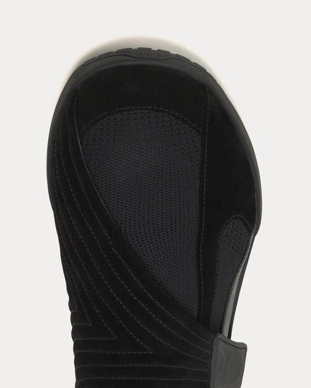 Lanvin LNV1 Knit & Suede Black / Black Slip On Sneakers - 6