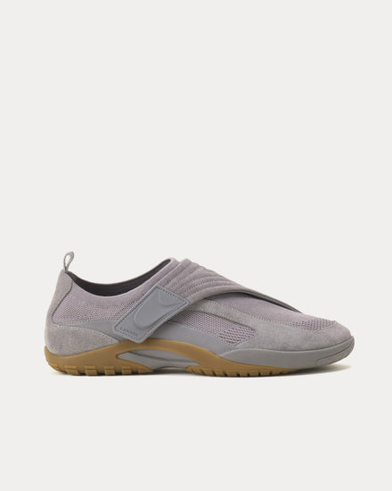 Lanvin LNV1 Knit & Suede Light Grey / Honey Slip On Sneakers - 1