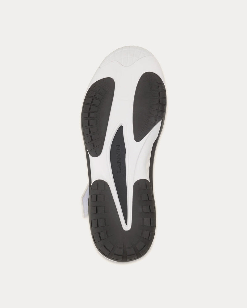 Lanvin Women's LNV1 Knit & Suede White / Black Slip On Sneakers