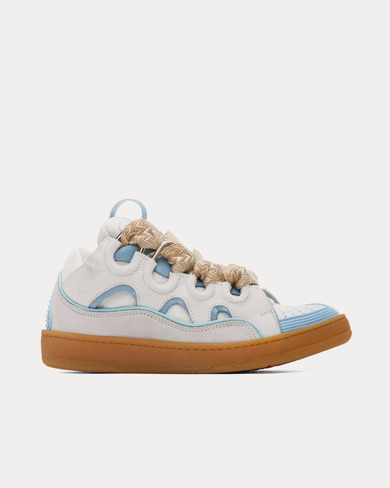 Lanvin Curb Blue / White Low Top Sneakers - 1