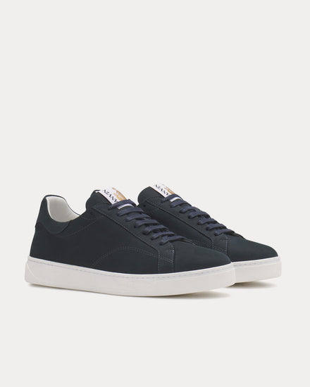 Lanvin DDB0 Suede Navy Blue Low Top Sneakers - 3