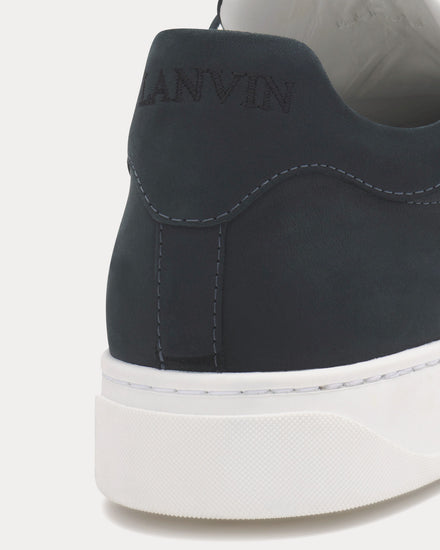Lanvin DDB0 Suede Navy Blue Low Top Sneakers - 5