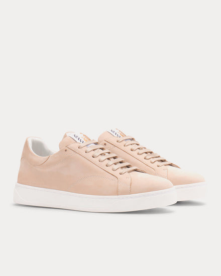 Lanvin DDB0 Suede Sand Low Top Sneakers - 3