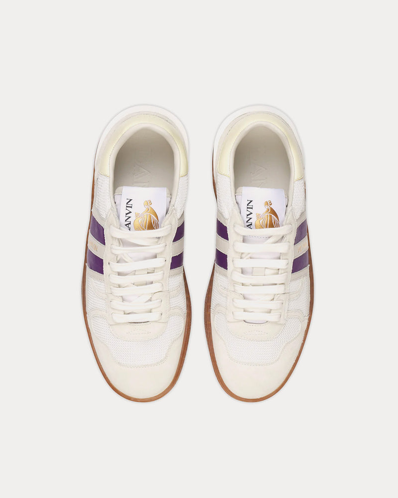 Lanvin Clay Mesh Ecru / Anemone Low Top Sneakers - 2