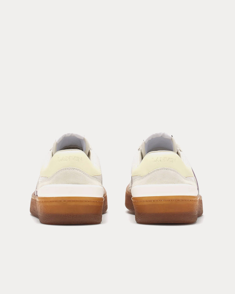 Lanvin Clay Mesh Ecru / Anemone Low Top Sneakers - 4
