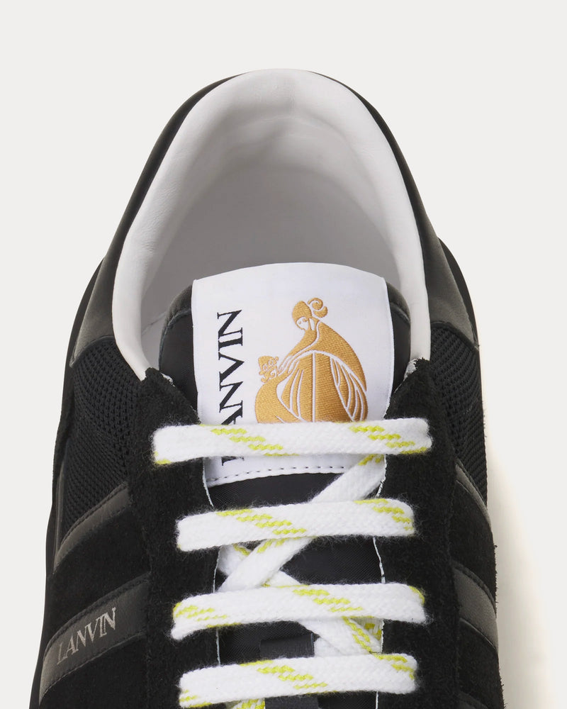 Lanvin Clay Mesh Black Low Top Sneakers - 5