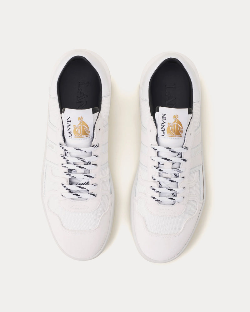 Lanvin Clay Mesh Blanc Low Top Sneakers - 2