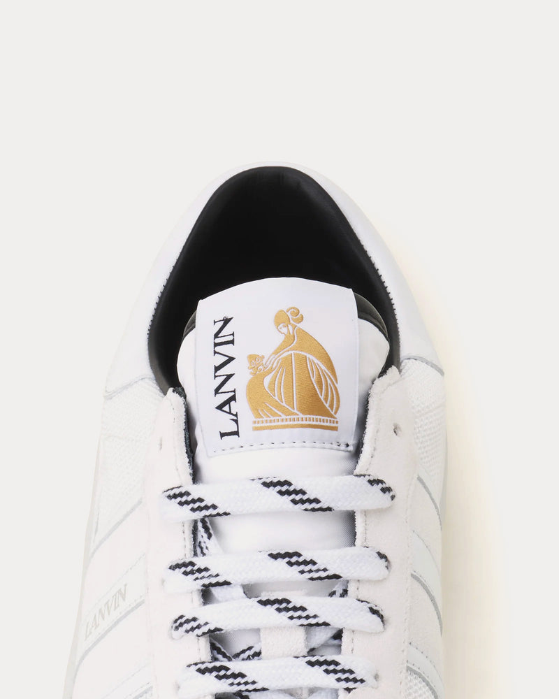 Lanvin Clay Mesh Blanc Low Top Sneakers - 5