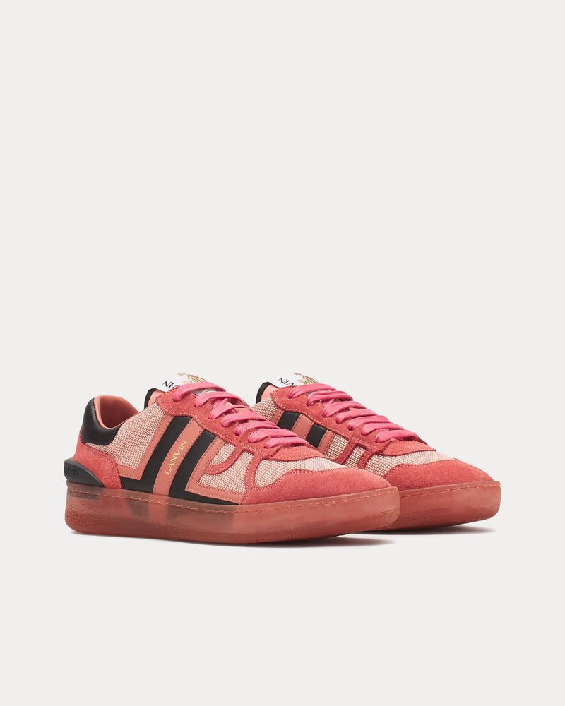 Lanvin Clay Mesh Litchi Low Top Sneakers - 3