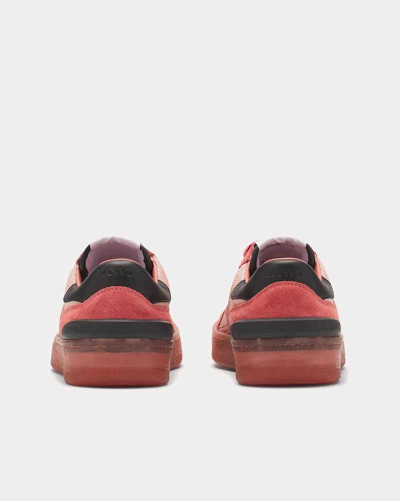 Lanvin Clay Mesh Litchi Low Top Sneakers - 4