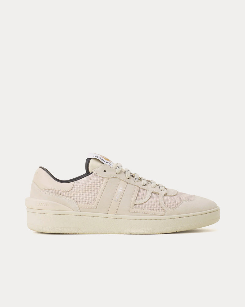 Lanvin Clay Mesh Pale Grey Low Top Sneakers - 1
