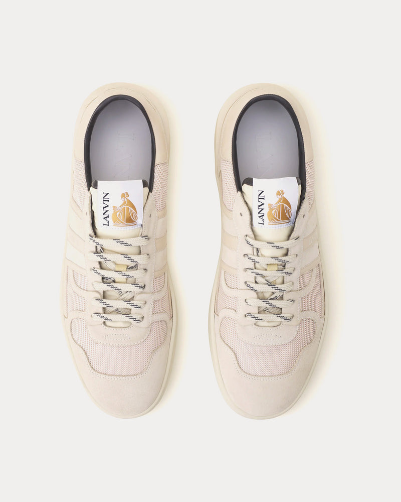 Lanvin Clay Mesh Pale Grey Low Top Sneakers - 2