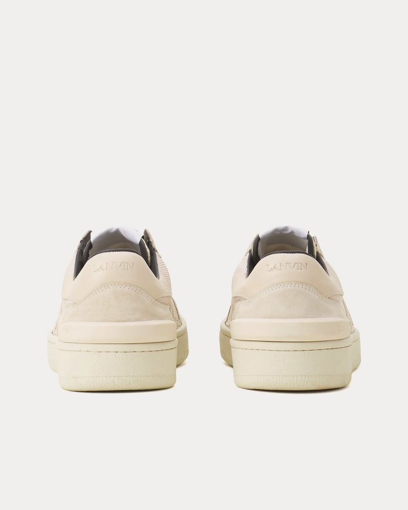 Lanvin Clay Mesh Pale Grey Low Top Sneakers - 4