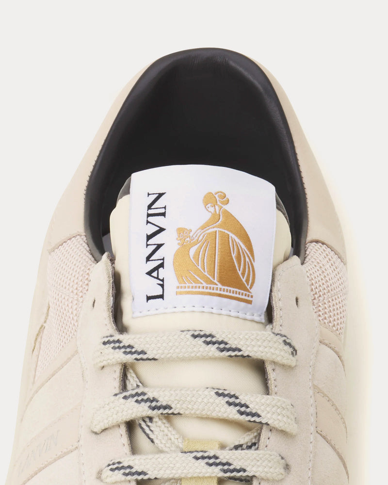 Lanvin Clay Mesh Pale Grey Low Top Sneakers - 5