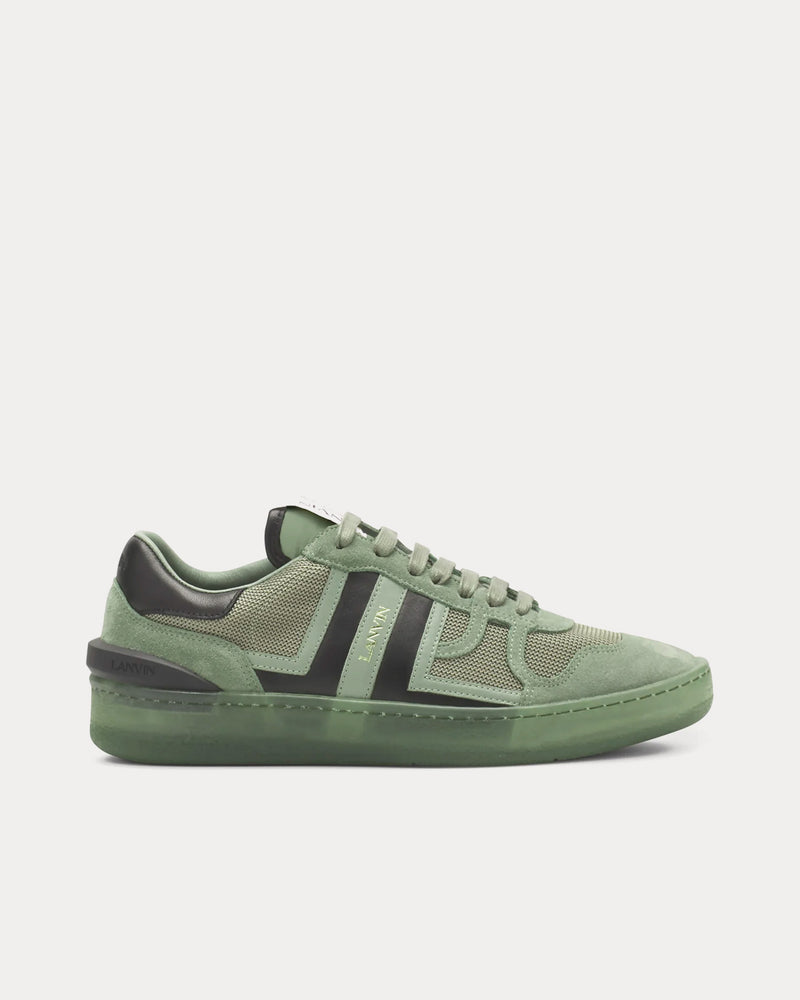 Lanvin Clay Mesh Vert De Gris Low Top Sneakers - 1