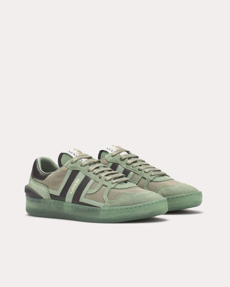 Lanvin Clay Mesh Vert De Gris Low Top Sneakers - 3