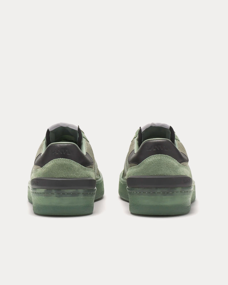 Lanvin Clay Mesh Vert De Gris Low Top Sneakers - 4
