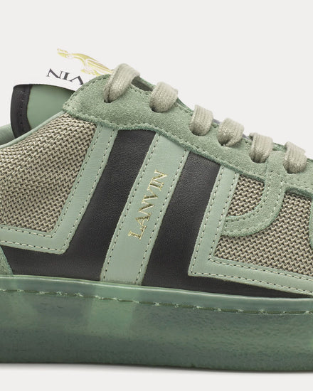 Lanvin Clay Mesh Vert De Gris Low Top Sneakers - 5