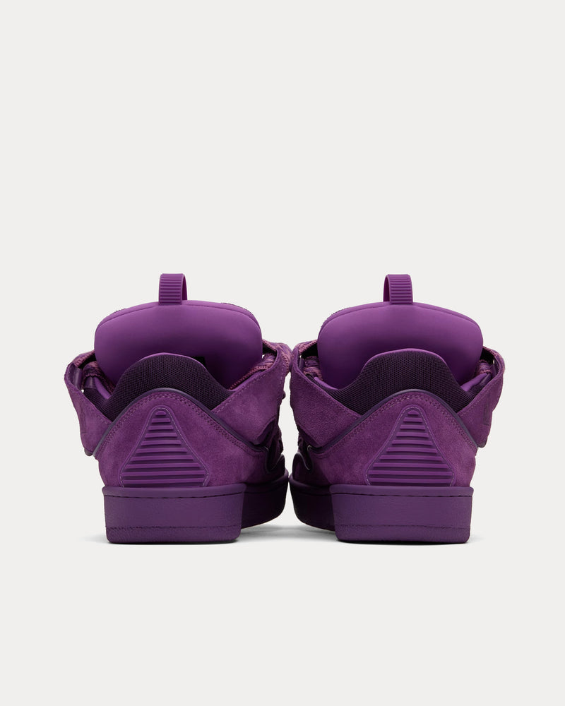 Lanvin Curb Leather Anemone Low Top Sneakers - 3