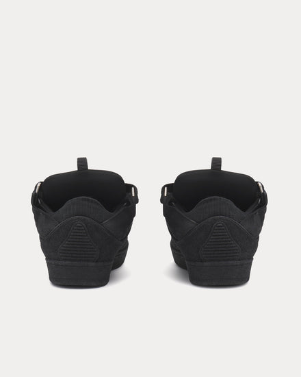 Lanvin Curb Leather Black / Black Low Top Sneakers - 4