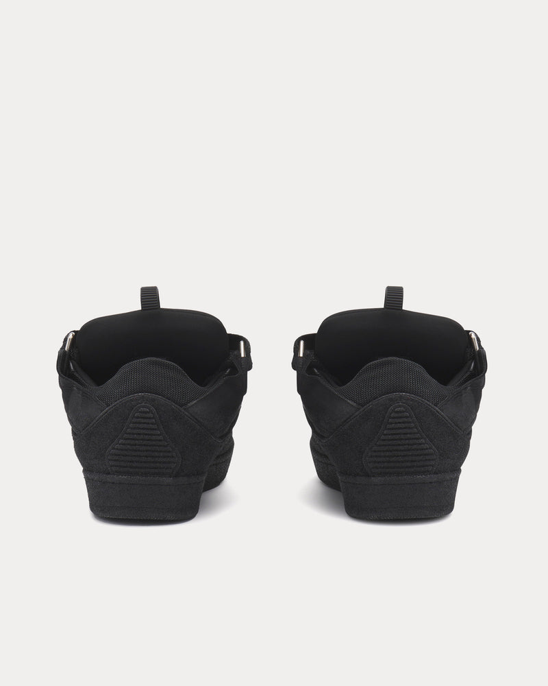 Lanvin Curb Leather Black / Black Low Top Sneakers - 4