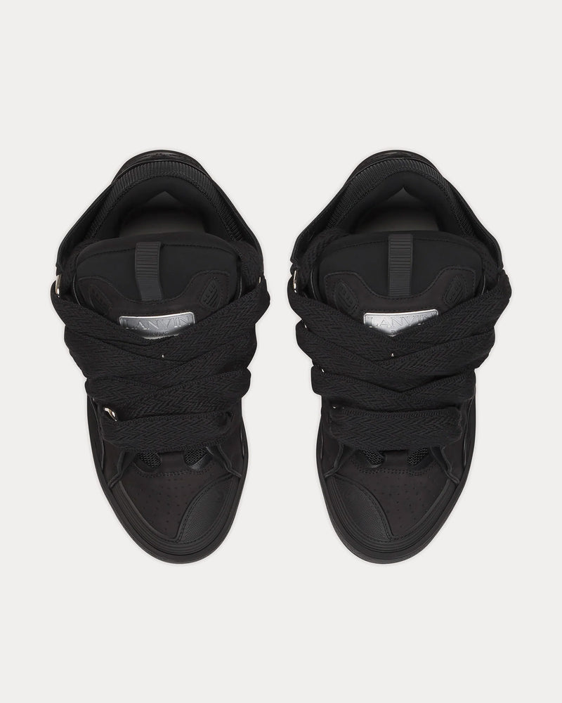 Lanvin Curb Leather Black / Black Low Top Sneakers - 2