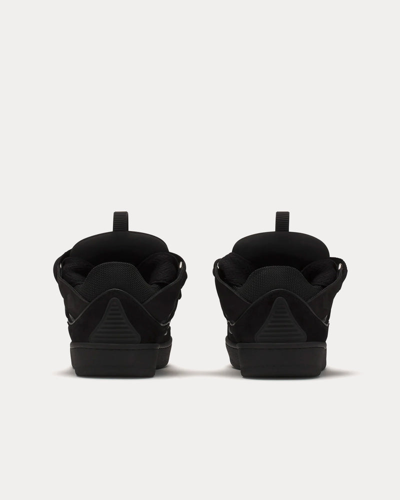 Lanvin Curb Leather Black / Black Low Top Sneakers - 4