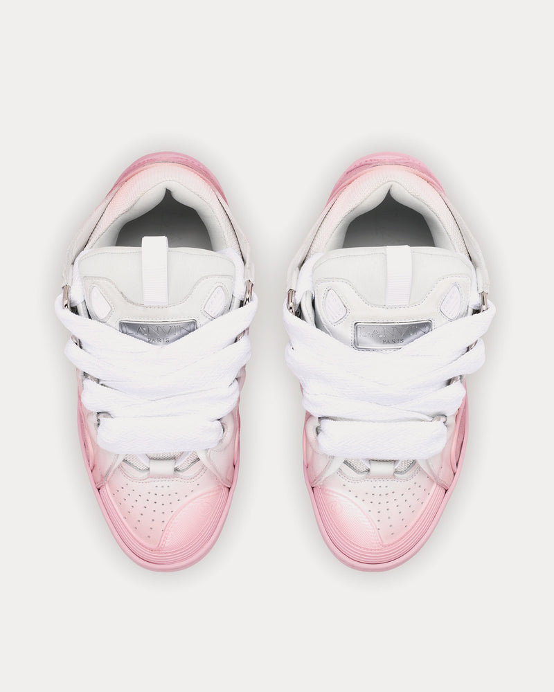 Lanvin Curb Pink / White Low Top Sneakers - 2