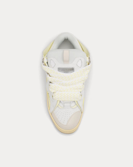 Lanvin Curb Leather White / Beige Low Top Sneakers - 2