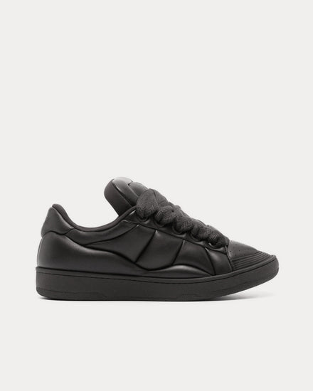 Lanvin Curb XL Leather Black Low Top Sneakers - 1